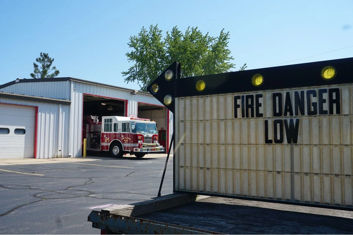Fire department sign